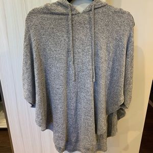 aerie poncho hoodie